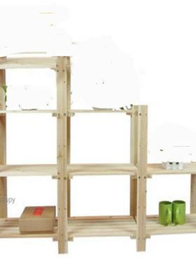 实木简易实木置物架多层置物架家用书架木架子 层架木质可定做