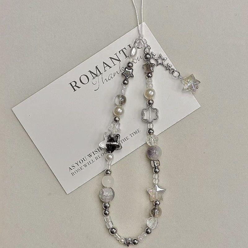 ins星星手机手机链ccd短款串珠链条通用相机挂绳挂饰挂件拍立得链