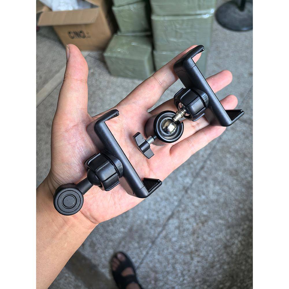 1/4转17mm球头云台手机夹三脚架直播支架万向转接头通用配件360度