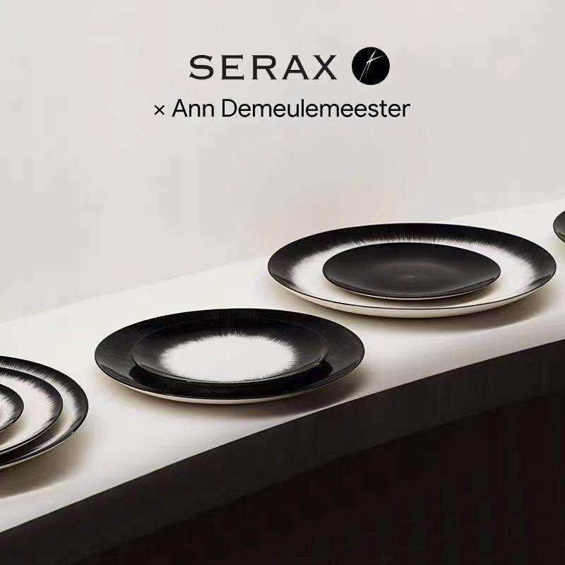 比利时Serax Ann Demeulemeester暗黑餐具盘子 西餐盘水果点心盘
