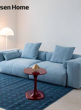 [野柿子推荐]沐生方屿沙发模块布艺客厅可拆洗韩系北欧多巴胺蓝色