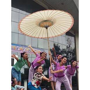 油纸伞防雨加大长杆把柄户外中式国风覆古风汉服舞蹈道具弄堂记忆