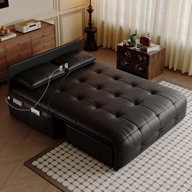 电动智能沙发床多功能可折叠两用小户型客厅2024新款阳台单双人床