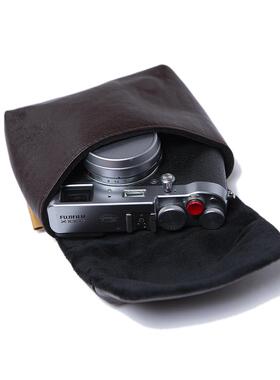 Shounenn原创覆古相机小包X100v X100F咖啡色软皮棕色单肩收纳袋