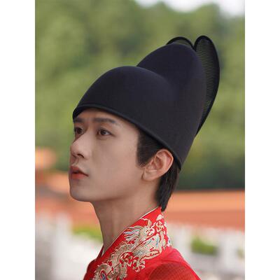 乌衣巷翼善冠明制汉服帽子男明代官帽锦衣卫首服乌纱帽变形易恢覆