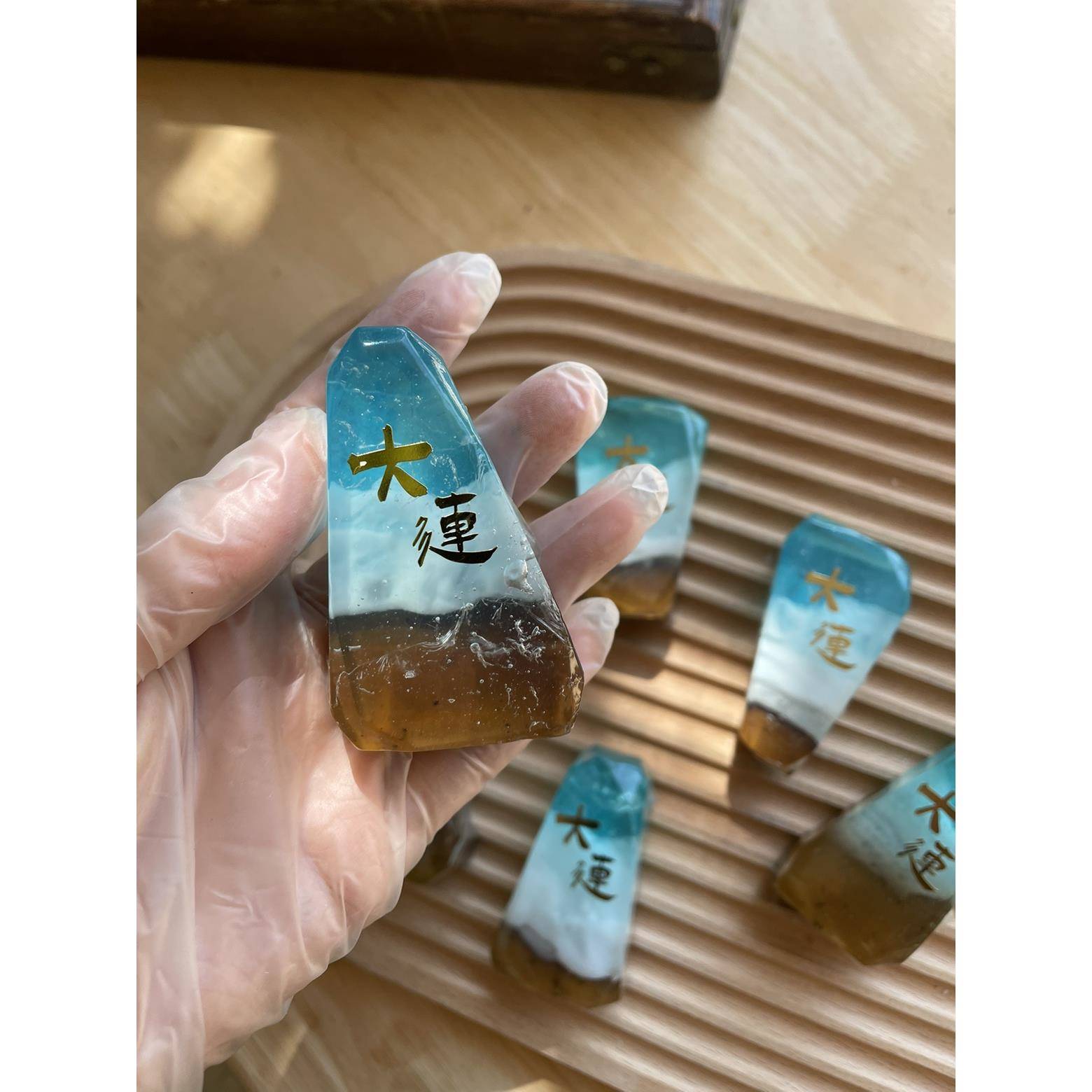 大连旅游纪念品蓝色大海手工皂实用礼物地摊创意文创摆摊原创朋友