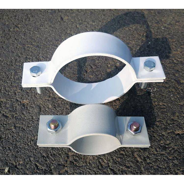 50x4mm加厚立杆电线杆铁钢管圆柱支架紧锁固定镀锌抱箍卡子
