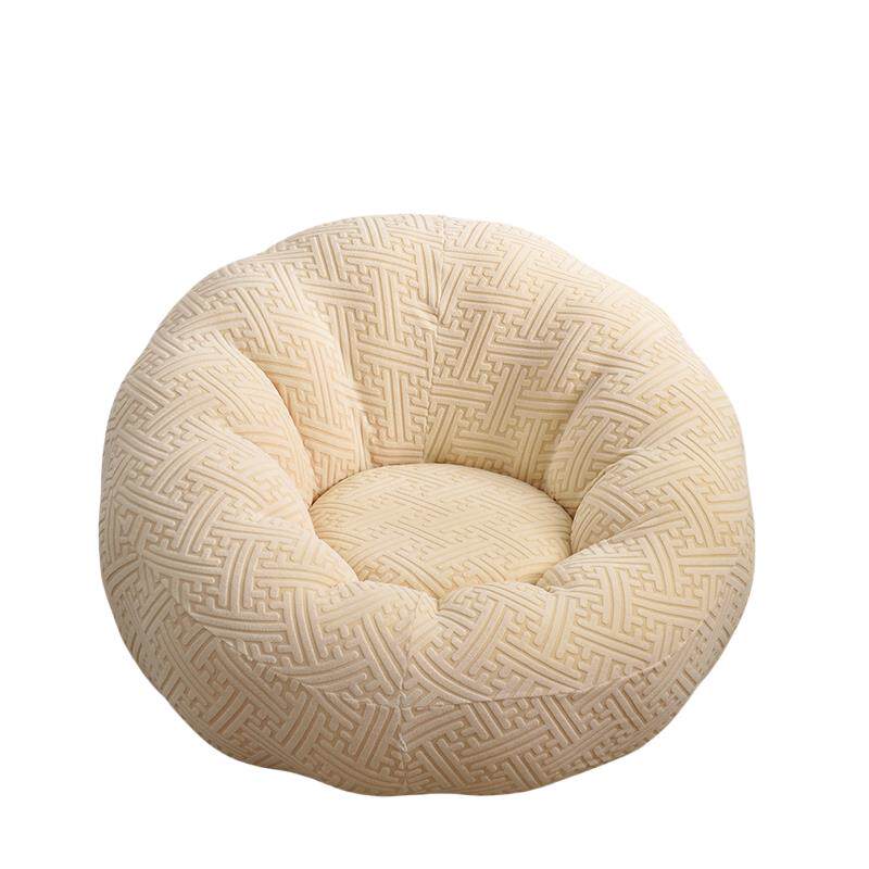 南瓜懒人沙发套罩全包四季通用弹力大圆形垫巾花瓣坐椅盖布脚凳套