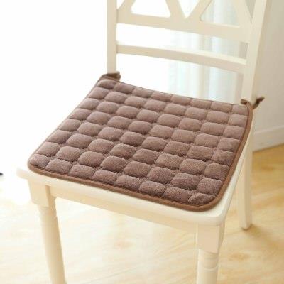 冬季保暖薄款坐垫可洗毛绒餐椅垫椅垫防滑凳子屁股垫办公椅垫座