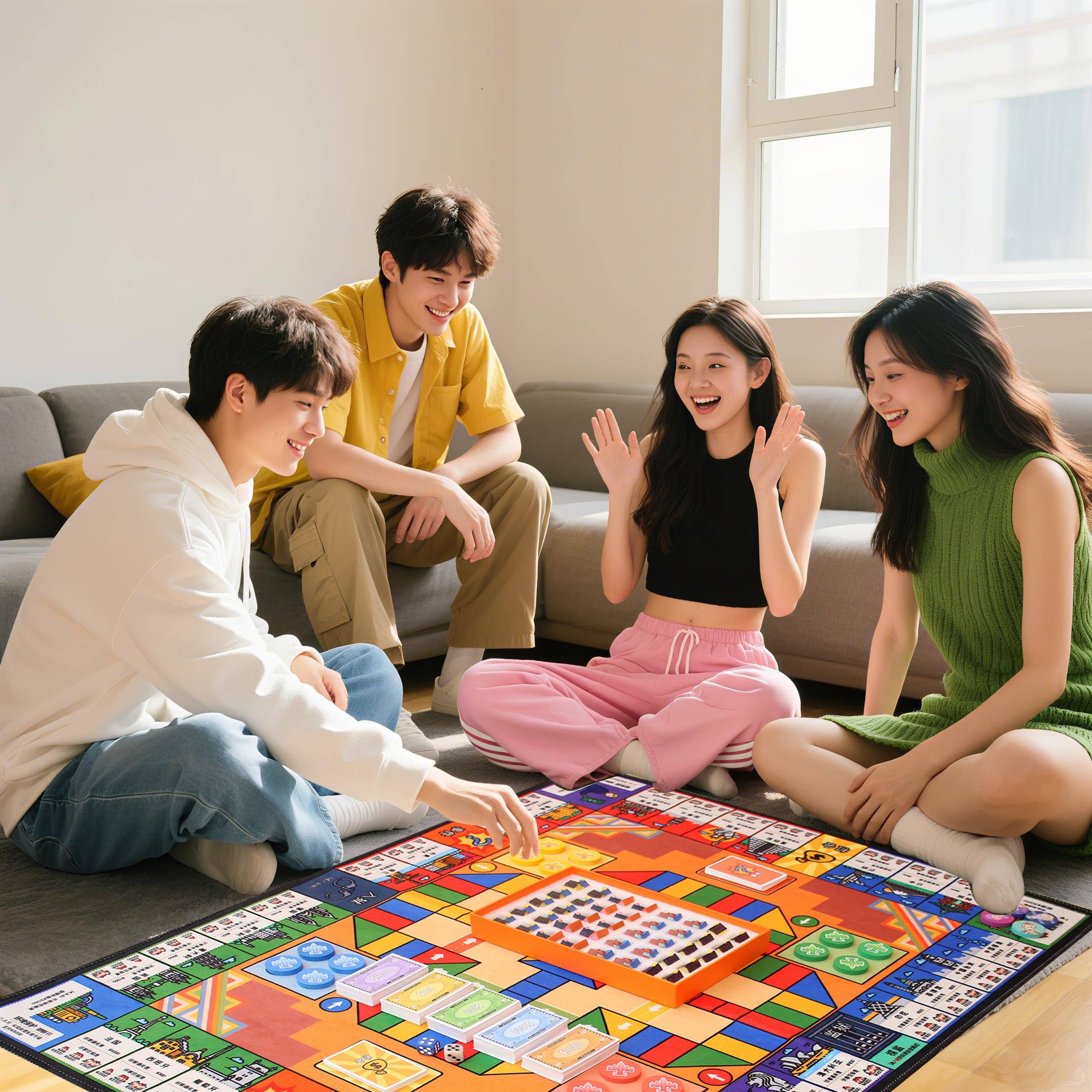 赛和强手棋飞行棋二合一地毯游戏儿童世界之旅成人桌游财商游戏棋