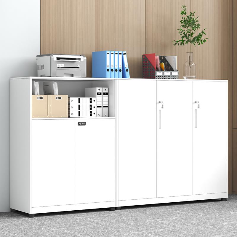 上海钢制文件柜办公柜铁皮柜密码矮柜档案组合柜资料柜带锁储物柜