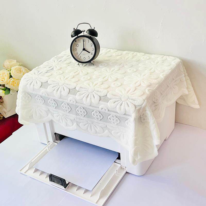 包邮高档蕾丝加厚打印机传真机盖布电脑罩家用床头柜饮水机台灯罩