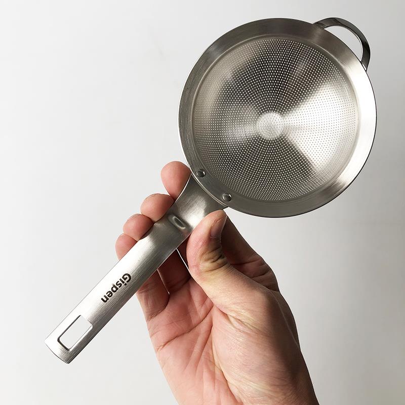XMAN+库存304不锈钢豆浆漏勺家用过滤果汁油渣面粉筛油炸漏网尾货