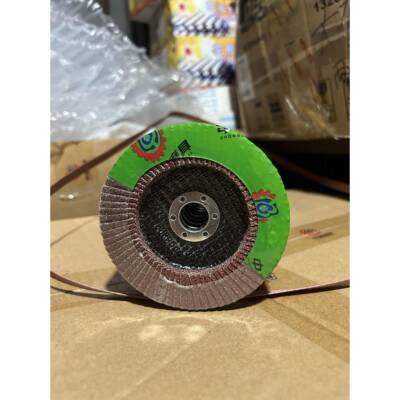 中研磨具固锐JIGO百叶片抛光片平面砂布轮100*16塑盖72页片角磨机