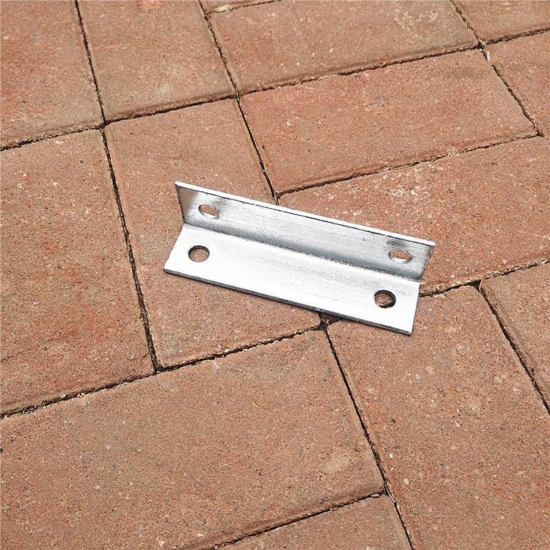 冲孔角铁热镀锌花边三角铁支架带孔多孔位定制角钢横担接地L34560