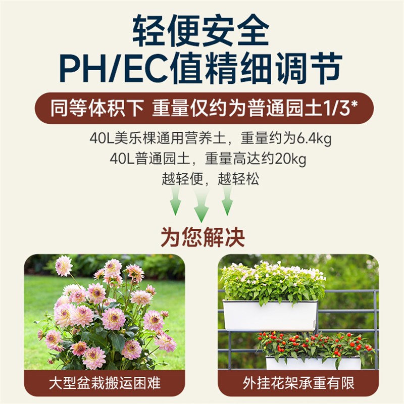 美乐棵营养土通用养花专用家用L100L种菜盆栽绿植多肉植物泥炭