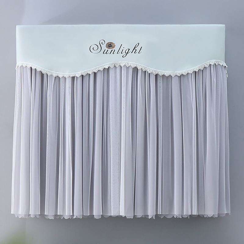 蕾丝空调罩防直吹月子挂机罩空调套防尘罩挂式开机不取挡风帘卧室