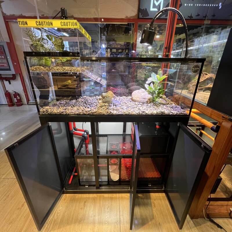 乌龟饲养缸专用生态缸鱼龟缸混养一体式鱼缸家用别墅底滤深水龟缸,宠物/宠物食品及用品,底柜/落地缸,淘宝优惠券,粉丝福利购,淘宝优惠卷