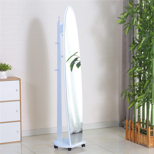 现代椭圆旋转落地镜 卧室试衣镜家用全身镜客厅家居 镜子