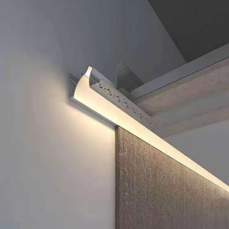 led线性嵌入式无边框铝槽卧室客厅灯带线条灯墙角走廊过道洗墙灯