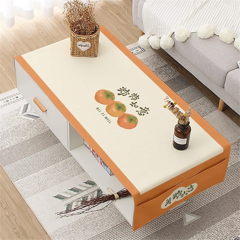 复古水果 茶几桌布客厅桌垫防水防烫茶几布盖布盖巾棉麻口袋,居家布艺,桌布,淘宝优惠券,粉丝福利购,淘宝优惠卷