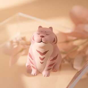 许愿小虎车载无火香薰车内饰品中控台装饰用品扩香石汽车香水