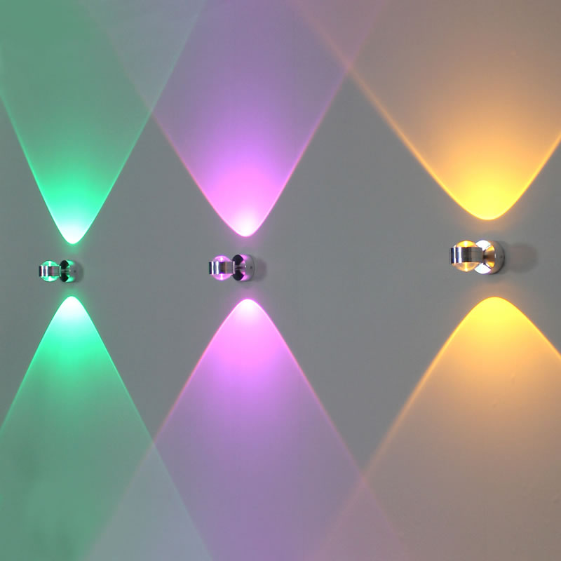 LED客厅卧室床头灯 酒店酒吧吧台走廊过道楼梯灯彩色背景墙壁灯