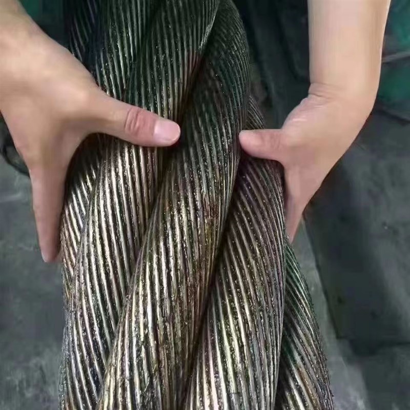 手工插编钢丝绳加粗加大吊重扣牵引拖车麻芯油丝绳塔吊车绳