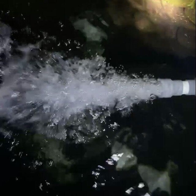 水产养殖推水射流爆氧器鱼塘鱼池出水管增氧炮潜水文式管鱼虾加氧