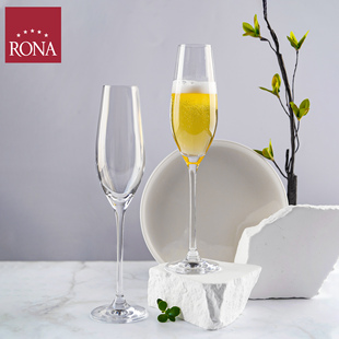 气泡酒杯笛型细长款 rona进口餐厅家用郁金香香槟杯经典 冰酒器冰桶