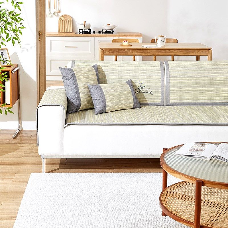 夏季藤席沙发垫艾草洋甘菊保健沙发席防猫抓防水透气沙发坐垫,居家布艺,沙发垫,淘宝优惠券,粉丝福利购,淘宝优惠卷