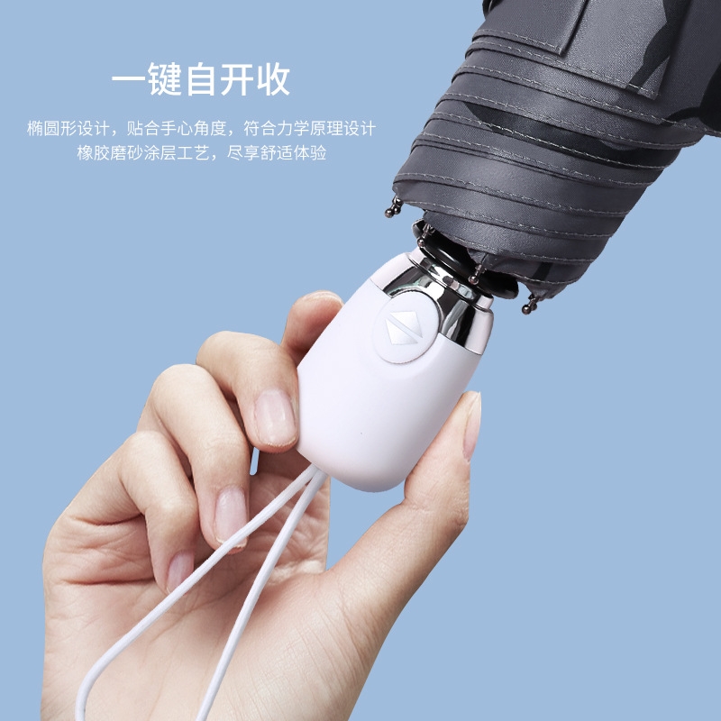 商用全自动雨伞开合儿童雨晴加固伸缩黑胶中学生旅行可爱缩骨