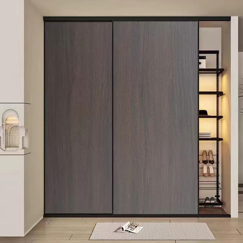 推拉门定做现代简约衣柜门推拉滑动移门耐磨板移门定制实木多层板