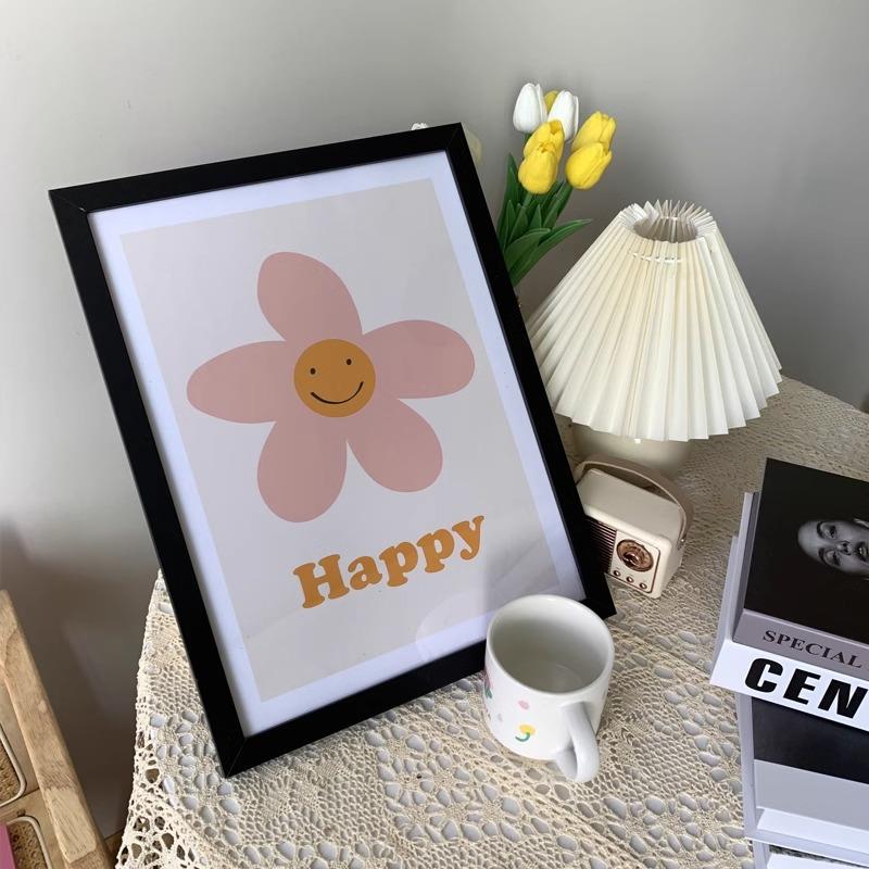 相框画 画框空框带卡纸挂墙A4装裱摆台5寸两用拼图海报a3儿童画