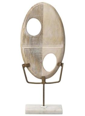 侘寂风艺术几何摆件现代办公室民宿酒店桌面电视柜家居装饰品摆件