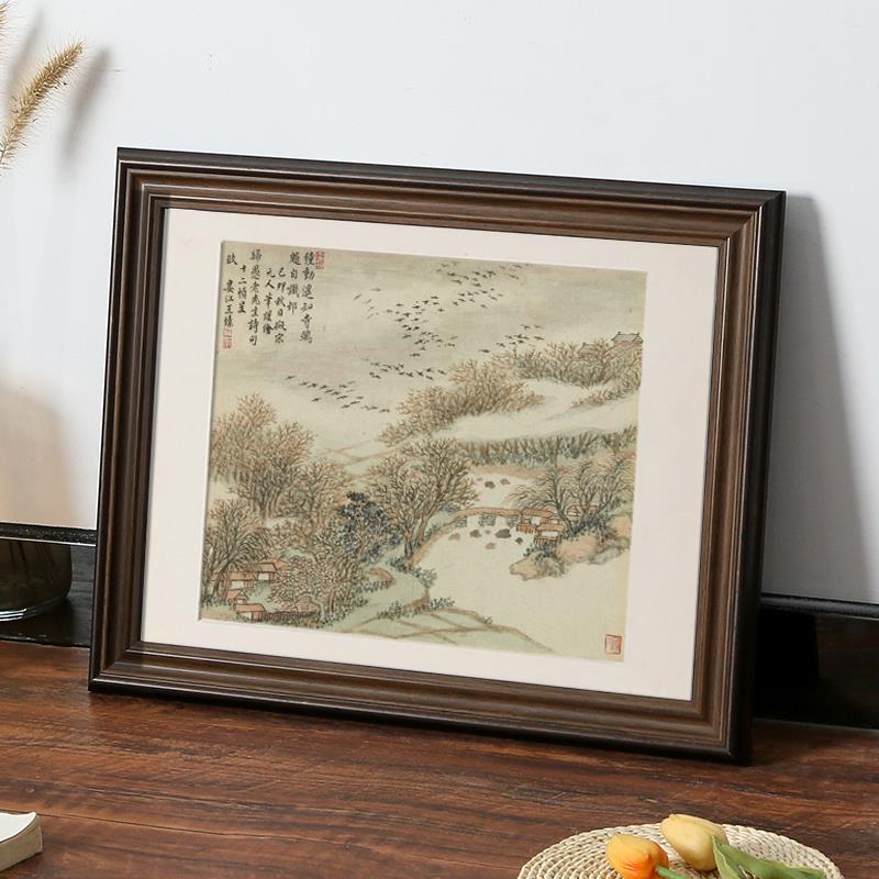 欧式覆古做旧宽装裱油画相框边框外框美式裱画框摆台挂墙拼图画框