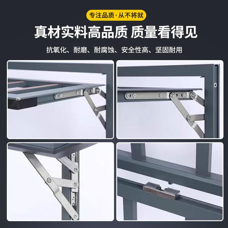 多功能防护栏阳台折叠晾衣架窗户室内家用儿童安全落地防盗窗栏杆