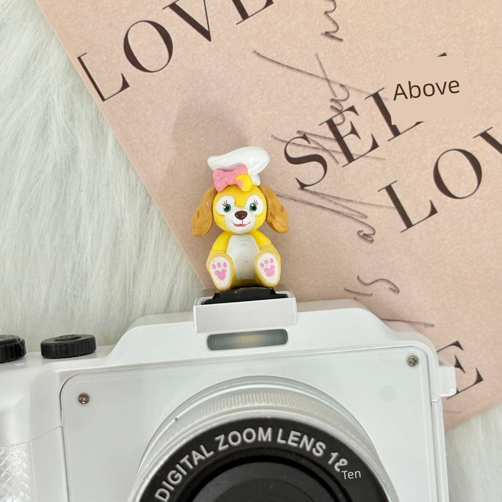 饼干厨师狗柯奇安Slr热鞋套三维可爱热鞋防尘保护装饰相机配件