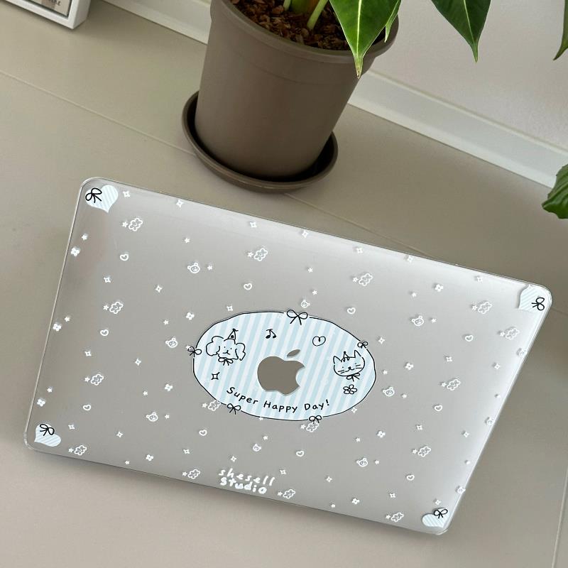 Shesell「Baby蓝」满天星Macbook电脑保护壳13寸air保护套pro新款M3防画 划防刮14寸硬壳
