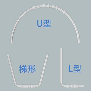 超薄静音纳米轨道直轨内开窗滑道可弯曲弧形弯轨顶侧装
