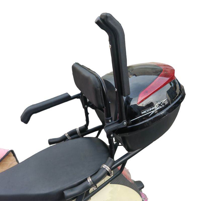 电动车摩托车儿童座椅后置通用围栏可抬起学生安全宝宝护栏后扶手