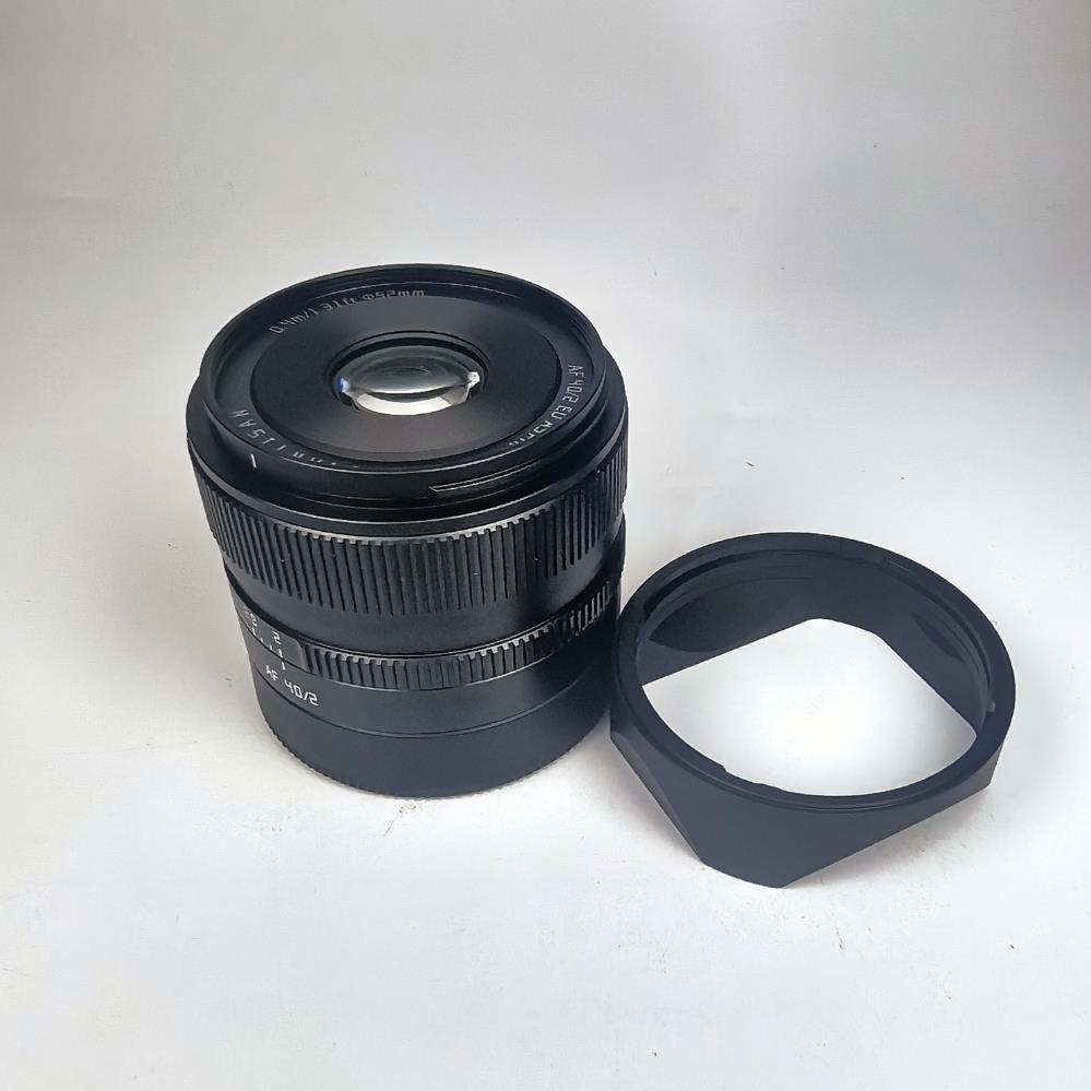 原创金属适用于铭匠AF40mmF2.0全画幅大光圈自动对焦镜头遮光罩