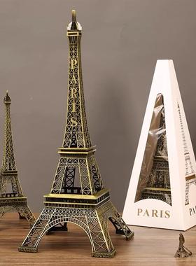 艾菲尔铁塔模型巴黎埃菲尔铁塔摆件法国旅游纪念品欧洲建筑模型