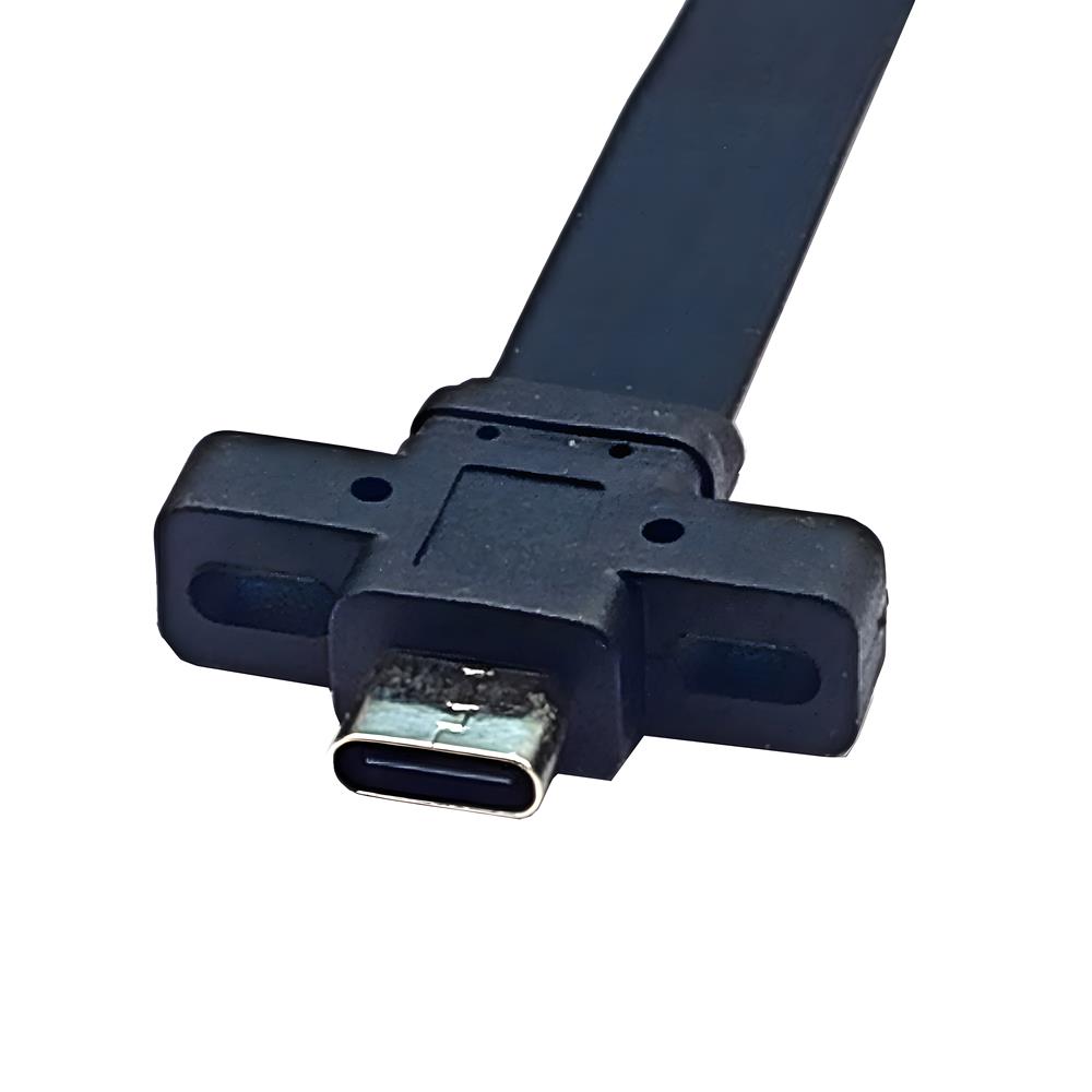 USB3.2 GEN2*2挡板线TYPE-E转机箱type-C前置C母10G/20Gbps扁线