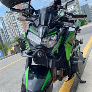 川崎Z900定风翼20-22碳纤维车头下唇扰流罩导流罩 摩托车改装配件