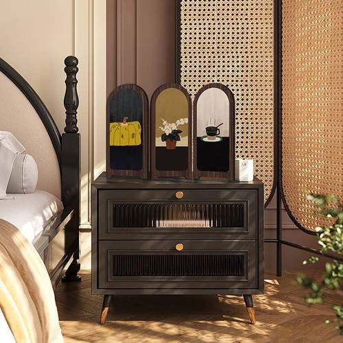 中古风美拉德装饰画创意高级感小众艺术桌面屏风摆件电视柜摆画