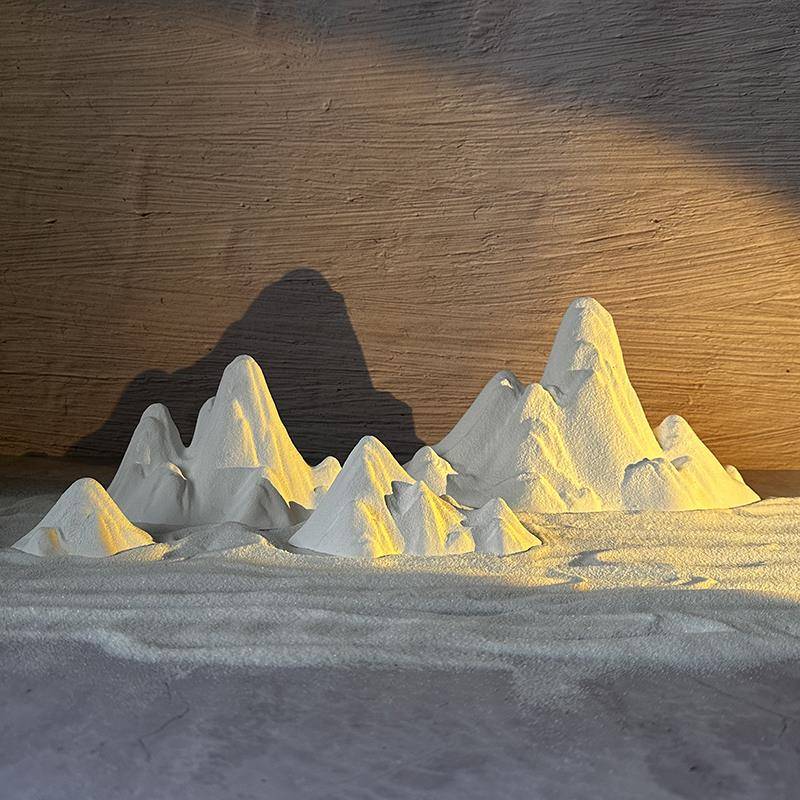 拍照道具中式雪山禅意假山中国风微景观造景装饰摆饰静物摄影摆设
