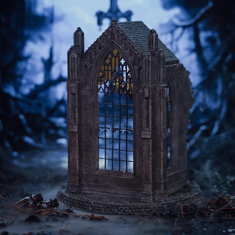 暗黑系列迷你修道院微缩场景小屋模型Figure装饰桌面摆件创意礼物