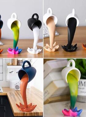 拿铁咖啡机店摆件吧台创意主题用品模型氛围布置置物架迷你装饰品