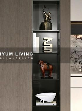 现代简约书房自我雕琢励志人物雕塑摆件客厅博古架电视柜软装饰品